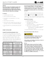 Preview for 31 page of U-Line BrightShield HRE124 Quick Start Manual