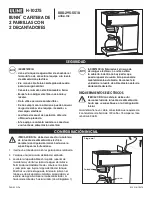 Preview for 3 page of U-Line BUNN H-10275 Manual