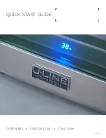 Preview for 1 page of U-Line CDE215H Quick Start Manual