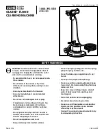 Preview for 1 page of U-Line CLARKE H-3579 Operating Instructions Manual