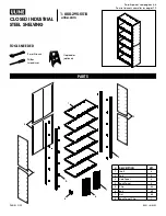 U-Line Closed Industrial Steel Shelving Instructions Manual preview