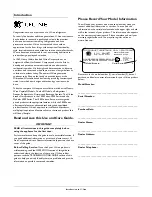 Preview for 2 page of U-Line CO1175 Use And Care Manual