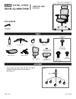 Preview for 1 page of U-Line DELUXE ALL MESH CHAIR H-9764 Assembly