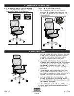 Preview for 6 page of U-Line DELUXE ALL MESH CHAIR H-9764 Assembly