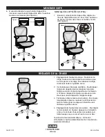 Preview for 9 page of U-Line DELUXE ALL MESH CHAIR H-9764 Assembly