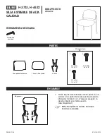 Preview for 3 page of U-Line DELUXE STACKABLE CHAIR H-3733 Assembly