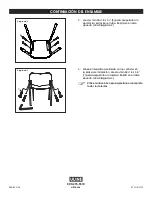 Preview for 4 page of U-Line DELUXE STACKABLE CHAIR H-3733 Assembly