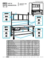 U-Line DELUXE WORKSTATION Assembly Manual preview