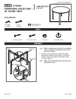 Preview for 1 page of U-Line Downtown H-10048 Manual