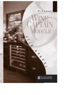 U-Line Echelon 2015WC Wine Captain User Manual preview