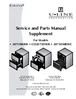 U-Line Echelon 2075DWRR Service And Parts Manual Supplement preview