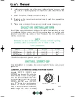 Preview for 18 page of U-Line Echelon 2075R User Manual