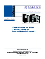 Preview for 1 page of U-Line Echelon CLRCO2175S41 Installation Manual