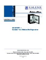 U-Line Echelon CO2175FF Installation Manual предпросмотр