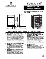 U-Line Echelon Wine Captain 2075WC Features & Benefits preview