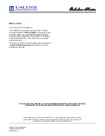 Preview for 16 page of U-Line Echelon Wine Captain 2175WCOL Installation Manual