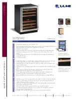 U-Line Echelon Wine Captain 2275ZWC Features And Specifications preview