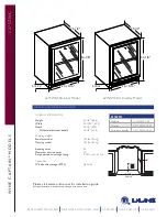 Предварительный просмотр 2 страницы U-Line Echelon Wine Captain 2275ZWC Features And Specifications