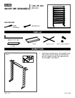 Preview for 1 page of U-Line GRAVITY BIN ORGANIZER Quick Start Manual