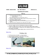 Preview for 6 page of U-Line H-1026 Manual