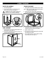 Preview for 2 page of U-Line H-1209 Assembly