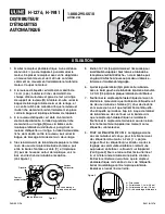 Preview for 5 page of U-Line H-1276 Manual