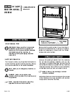 Preview for 1 page of U-Line H-1459 Manual