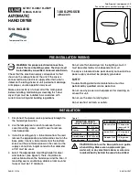 U-Line H-1927 Manual предпросмотр