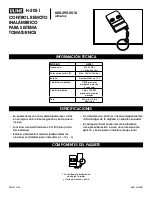 Предварительный просмотр 3 страницы U-Line H-2051 Manual