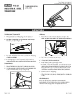 Preview for 1 page of U-Line H-242 Instructions