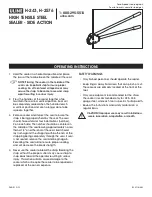 Preview for 1 page of U-Line H-243 Operating Instructions