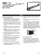 Предварительный просмотр 1 страницы U-Line H-2584 Operating Instructions Manual