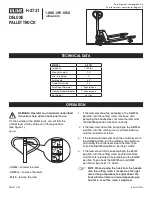 Preview for 1 page of U-Line H-2721 Quick Start Manual