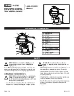 Preview for 1 page of U-Line H-2781 Manual