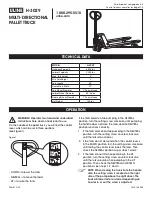 Preview for 1 page of U-Line H-3029 Manual