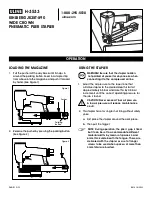 Preview for 1 page of U-Line H-3533 Operation Instructions