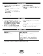 Preview for 2 page of U-Line H-4601 Quick Start Manual