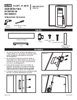 Preview for 3 page of U-Line H-4871 Manual