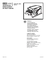 Preview for 9 page of U-Line H-725 Manual