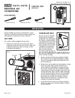 Preview for 1 page of U-Line H-8771 Manual