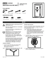 Preview for 1 page of U-Line H-8940 Manual