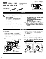 Preview for 1 page of U-Line H-9045 Manual