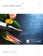 Предварительный просмотр 1 страницы U-Line HDE215 Quick Start Manual