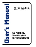 Предварительный просмотр 1 страницы U-Line ICE-MAKER/REFRIGERATOR User Manual