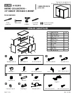 U-Line METRO H-10295 Manual preview