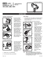 Preview for 1 page of U-Line MONARCH 1110 Instructions Manual