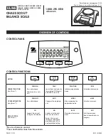 Preview for 1 page of U-Line OHAUS SCOUT H-5848 Manual