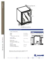 Preview for 2 page of U-Line Origins 1075BEV Specifications