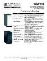 Preview for 1 page of U-Line Origins 1115RS00 Specifications