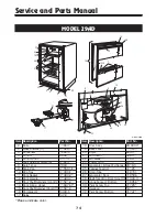 Preview for 74 page of U-Line Origins Series Service And Parts Manual